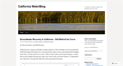 Desktop Screenshot of californiawaterblog.com